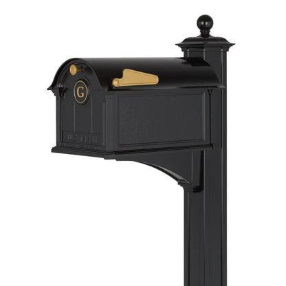 Balmoral Mailbox Monogram & Post Package - Black