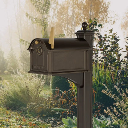 Balmoral Mailbox Monogram & Post Package - Bronze