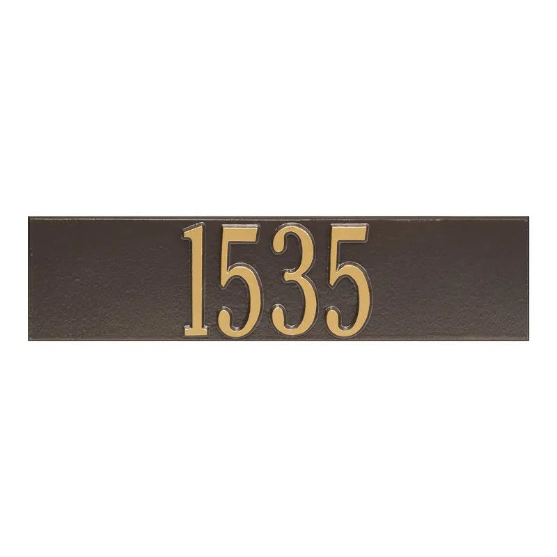 Colonial Wall Mailbox Plaque (6 Colors)