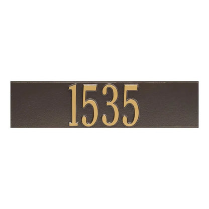 Colonial Wall Mailbox Plaque (6 Colors)