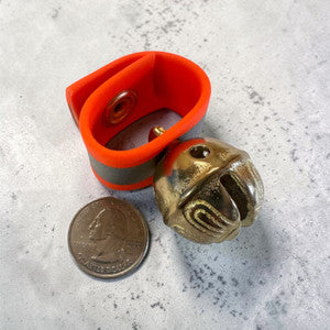 Orange Dog Collar Bell.