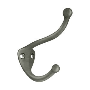 Contemporary Coat & Hat Hook (Multiple Finishes)