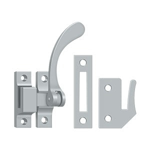 Window Lock, Casement Fastener, Reversible, 4-1/2" (Mulitple Finishes)