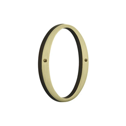 House Numbers - Satin Brass & Brown