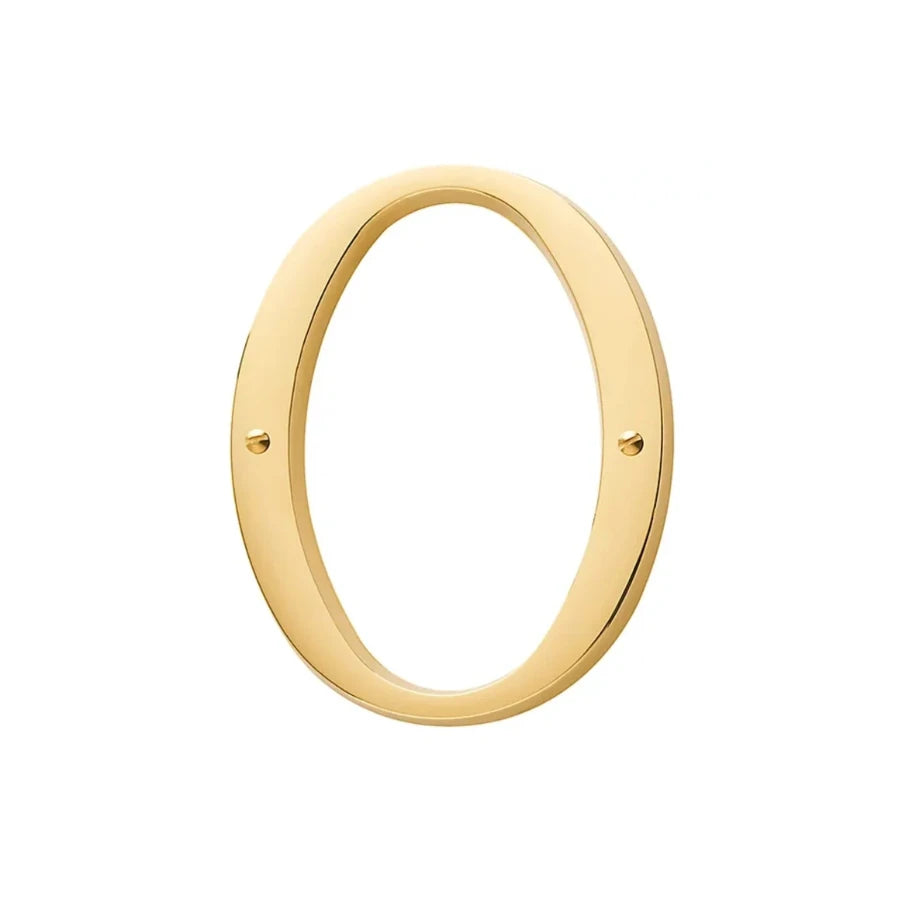 House Numbers - Lifetime Polished Brass