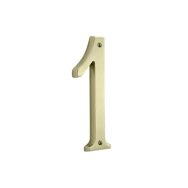 House Numbers - Lifetime Satin Brass