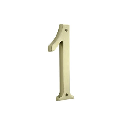 House Numbers - Lifetime Satin Brass