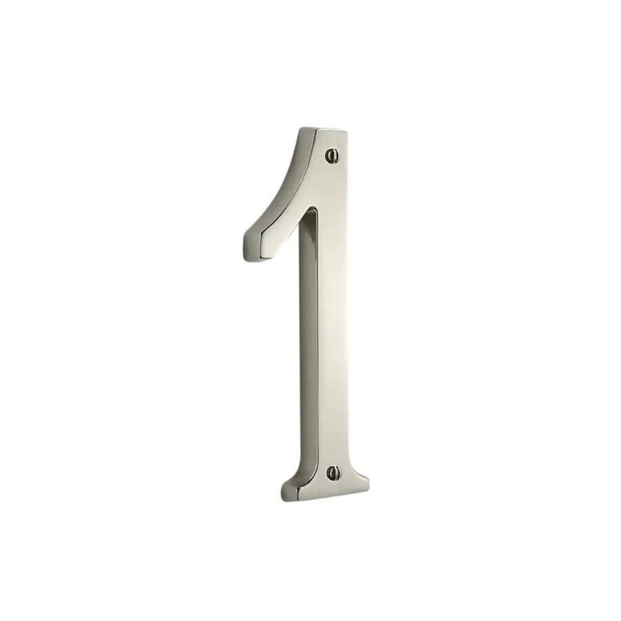 House Numbers - Lifetime Polished Nickel