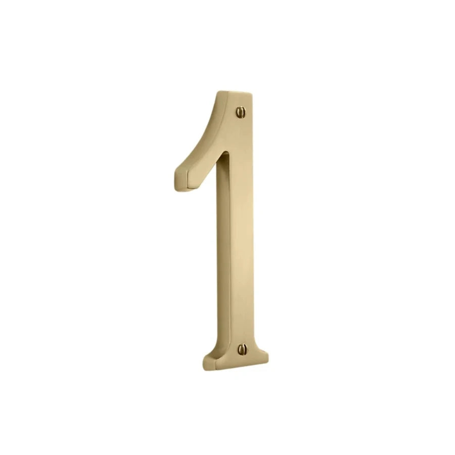 House Numbers - Vintage Brass