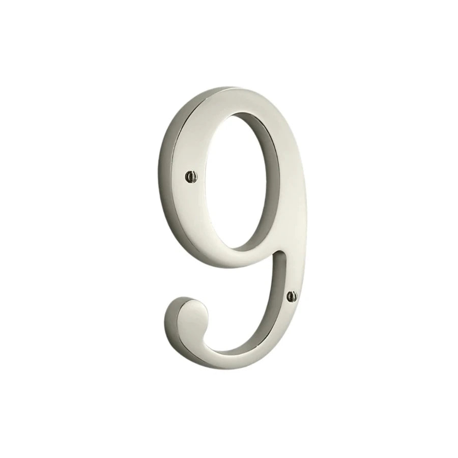 House Numbers - Lifetime Polished Nickel