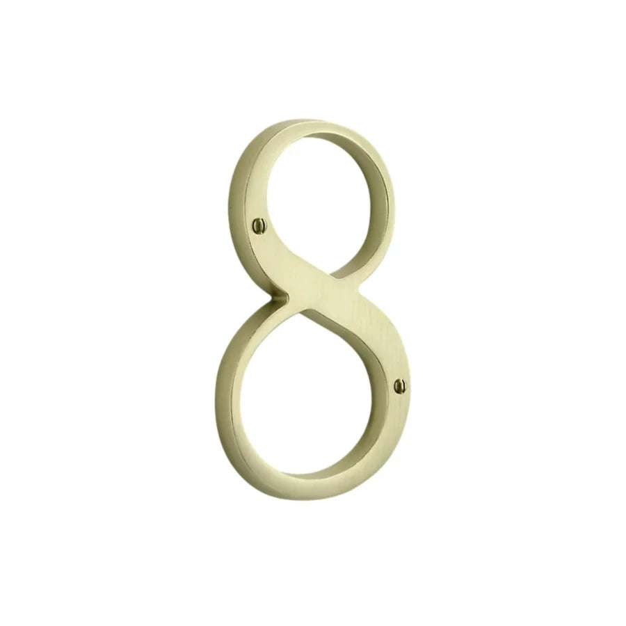 House Numbers - Lifetime Satin Brass