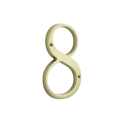 House Numbers - Lifetime Satin Brass