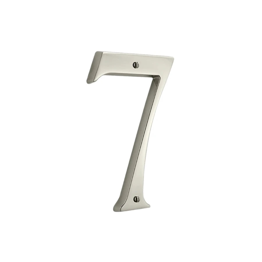 House Numbers - Lifetime Polished Nickel