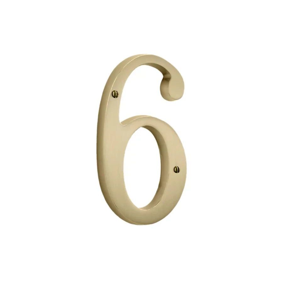 House Numbers - Vintage Brass