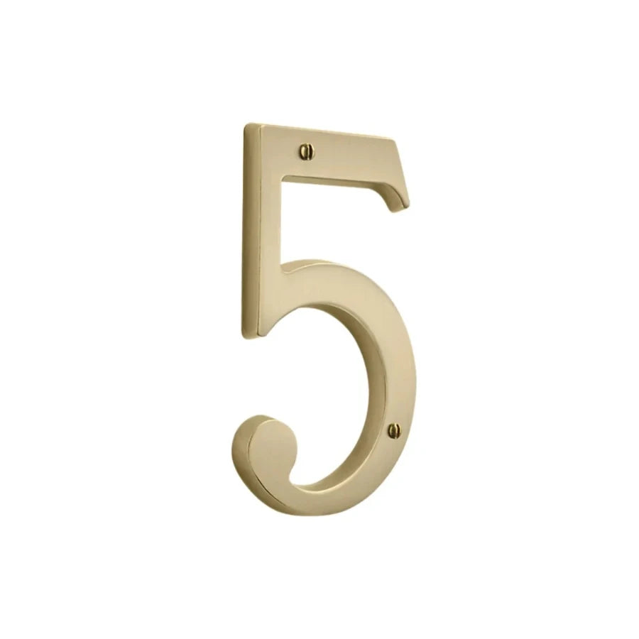 House Numbers - Vintage Brass