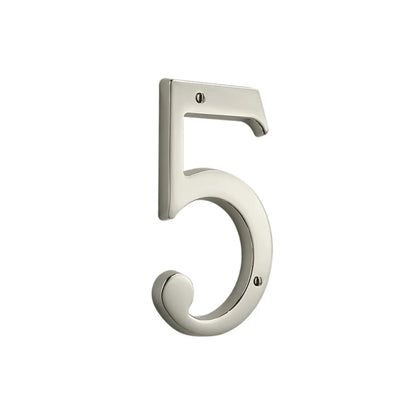 House Numbers - Lifetime Polished Nickel