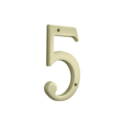 House Numbers - Lifetime Satin Brass