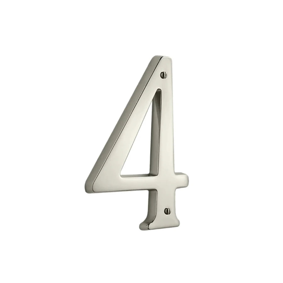 House Numbers - Lifetime Polished Nickel