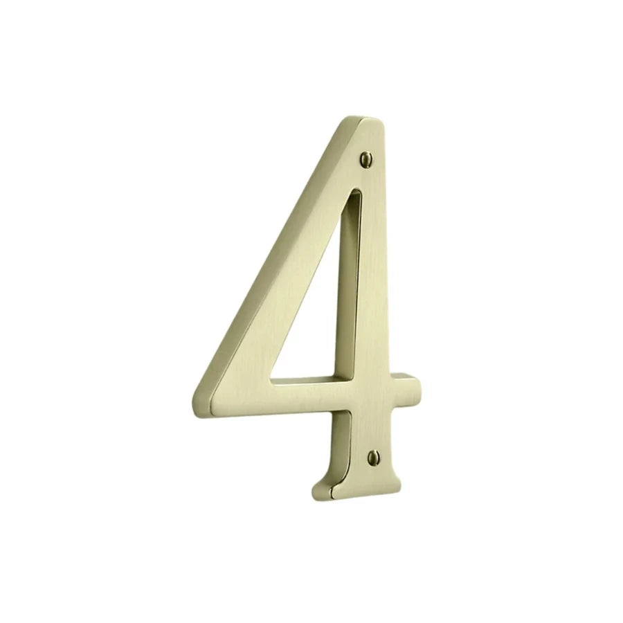 House Numbers - Lifetime Satin Brass