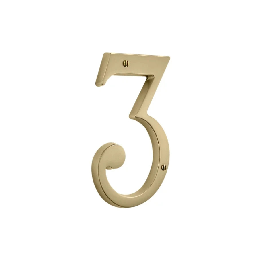 House Numbers - Vintage Brass