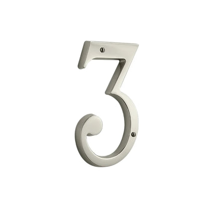 House Numbers - Lifetime Polished Nickel