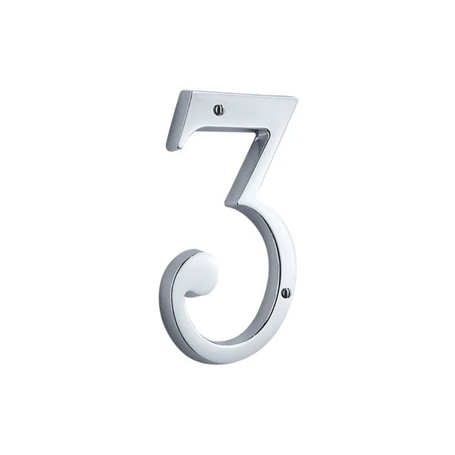 House Numbers - Polished Chrome