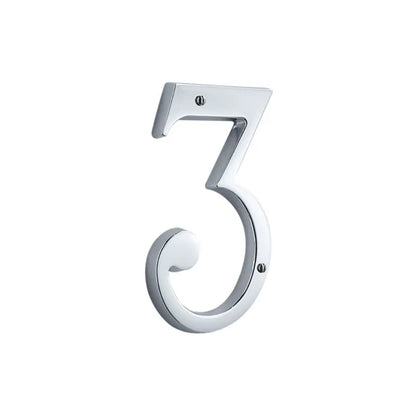 House Numbers - Polished Chrome