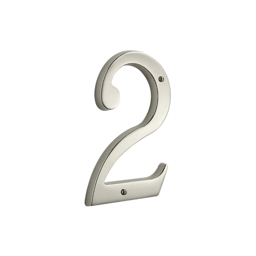 House Numbers - Lifetime Polished Nickel