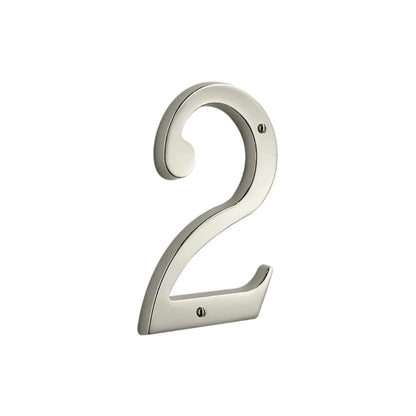 House Numbers - Lifetime Polished Nickel