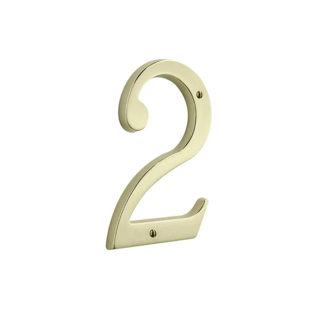 House Numbers - Lifetime Satin Brass