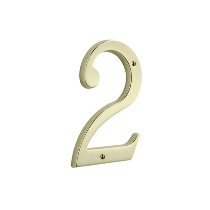 House Numbers - Lifetime Satin Brass
