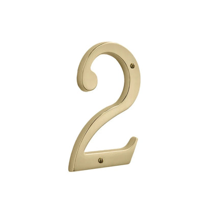 House Numbers - Vintage Brass
