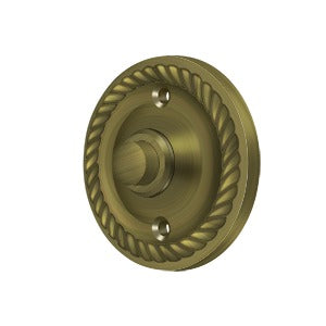 Door Bell Button, Round with Rope