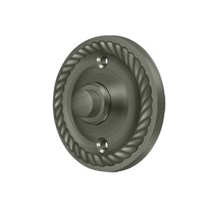 Door Bell Button, Round with Rope