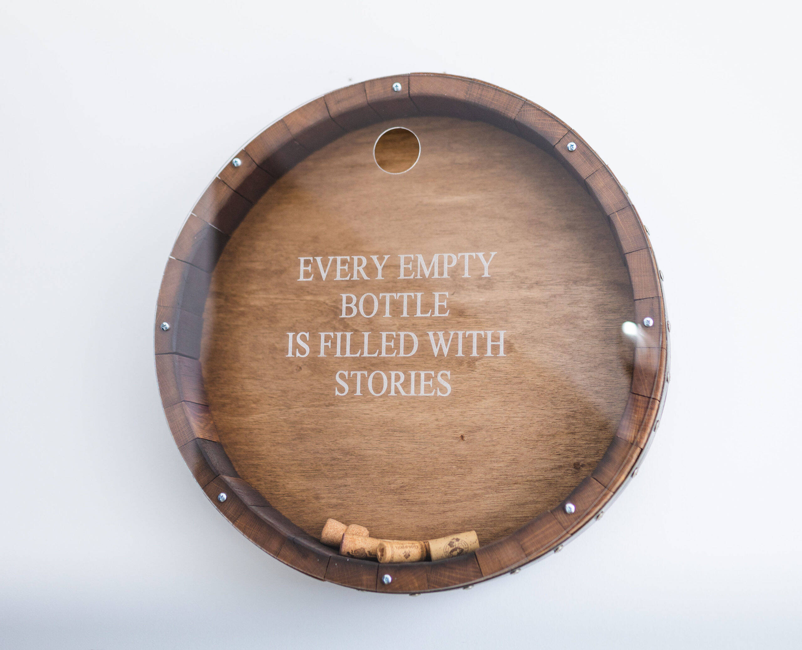 Wine Barrel Cork Collector