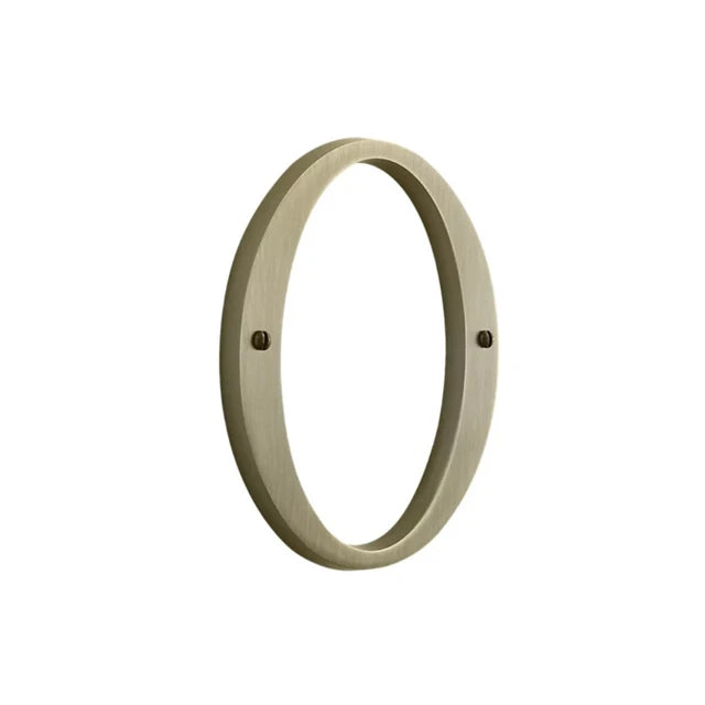 House Numbers - Satin Brass & Black