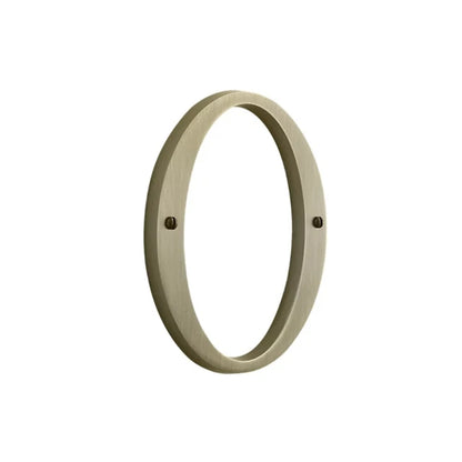 House Numbers - Satin Brass & Black