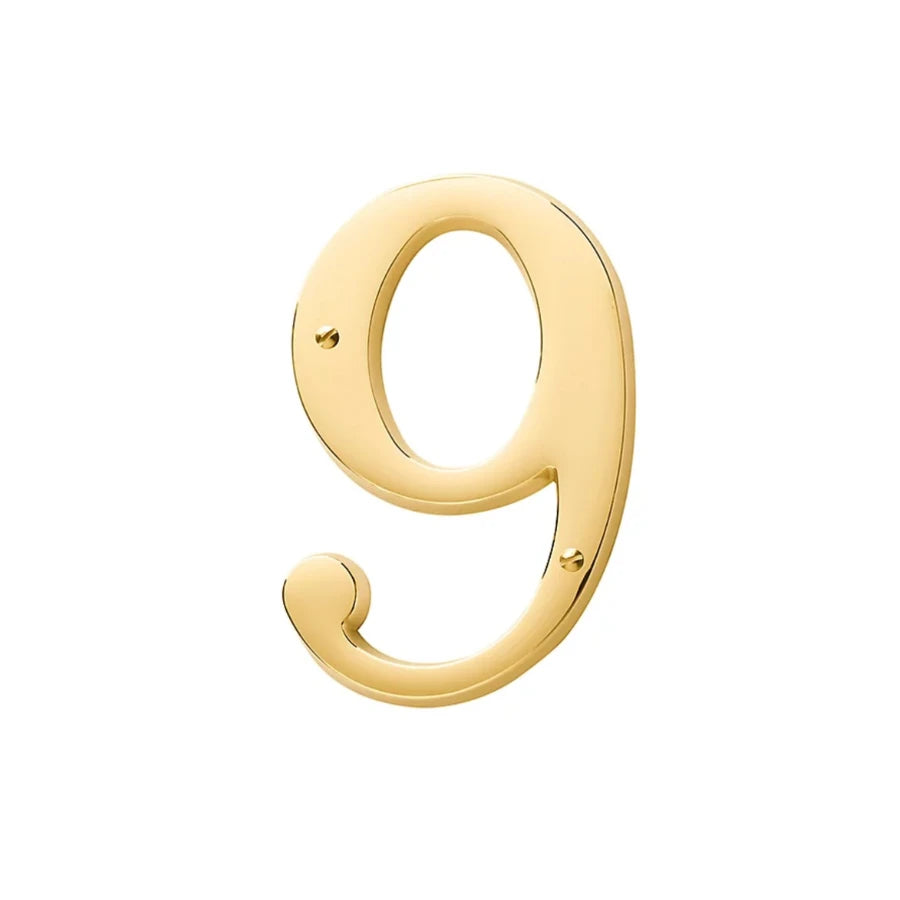 House Numbers - Lifetime Polished Brass