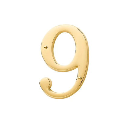 House Numbers - Lifetime Polished Brass