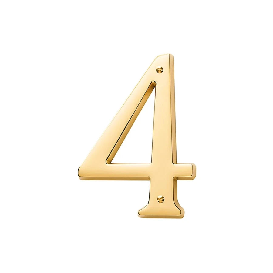 House Numbers - Lifetime Polished Brass