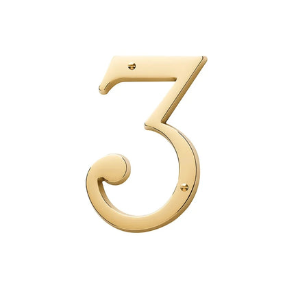 House Numbers - Lifetime Polished Brass