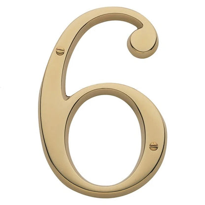 House Numbers - Lifetime Polished Brass