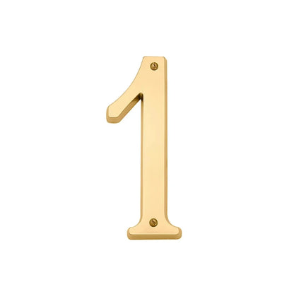 House Numbers - Lifetime Polished Brass