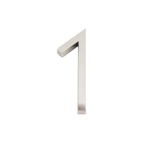 Modern House Numbers - Brushed Nickel