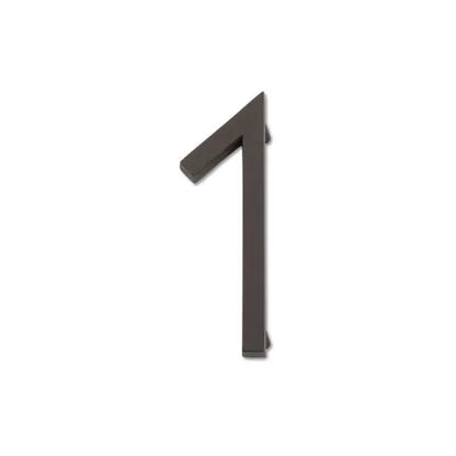 Modern House Numbers - Aged Bronze