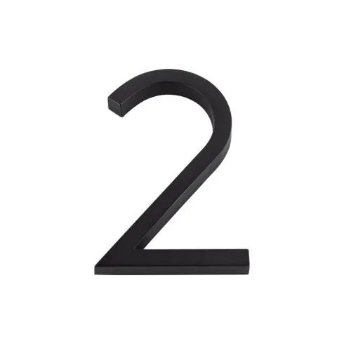 Modern House Numbers - Matte Black