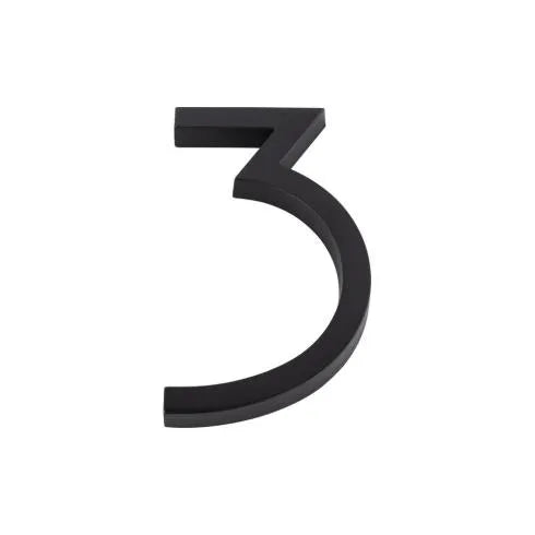 Modern House Numbers - Matte Black
