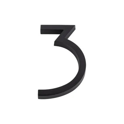 Modern House Numbers - Matte Black
