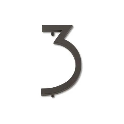 Modern House Numbers - Aged Bronze