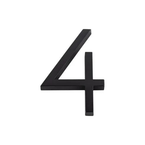 Modern House Numbers - Matte Black